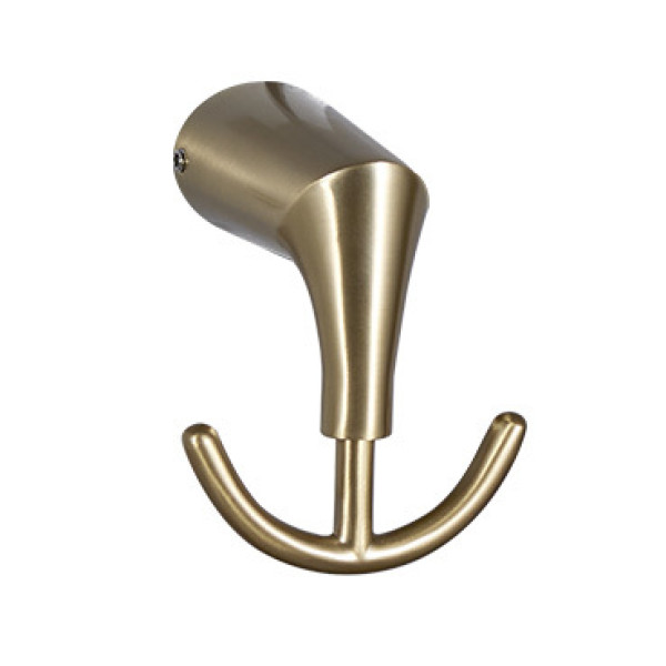 Крючок Fashun двойной L=70 мм H=90 мм PVD цинк. сплав + сталь бронза (A1805-2-21)