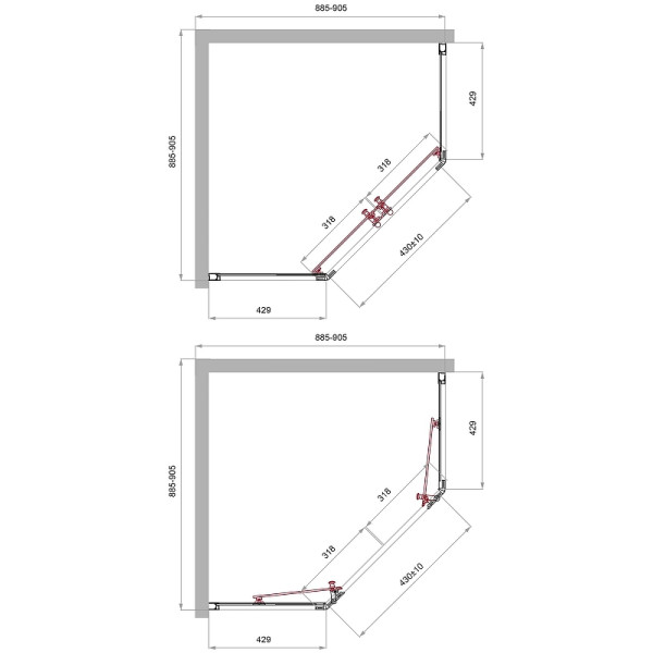 Душевой уголок BelBagno Uno-195 90x90x195 стекло прозрачное, профиль хром (UNO-195-P-2-90-C-Cr) Душевой уголок BelBagno Uno-195 90x90x195 стекло прозрачное, профиль хром (UNO-195-P-2-90-C-Cr)
