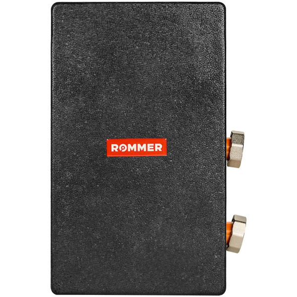 Стрелка гидравлическая 1 1/2" Rommer с накидными гайками (5,60 м3/час) в теплоизоляции (RDG-1015-104003)