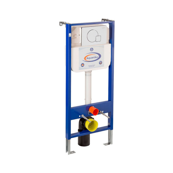 Инсталляция для унитаза Aquanika Basic (с клавишей смыва, два режима слива) (10.702.450.02.10)