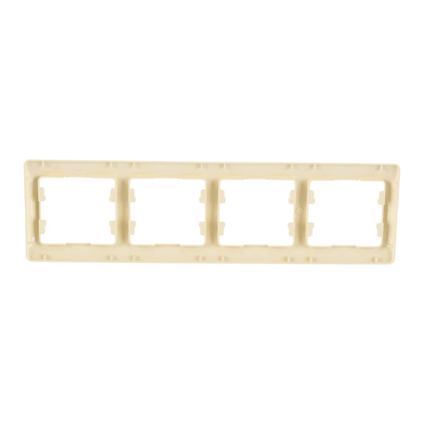 Рамка Schneider Electric вертикальная 4 поста Glossa (бежевая) (GSL000204) Рамка Schneider Electric вертикальная 4 поста Glossa (бежевая) (GSL000204)