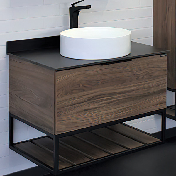 Тумба подвесная Comforty Порто 750x520x645 дуб темно-коричневый (00-00008926)