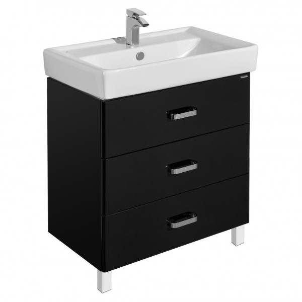 Тумба напольная Aquaton Америна 760x442x688 чёрный (1.A169.1.01A.M95.0)