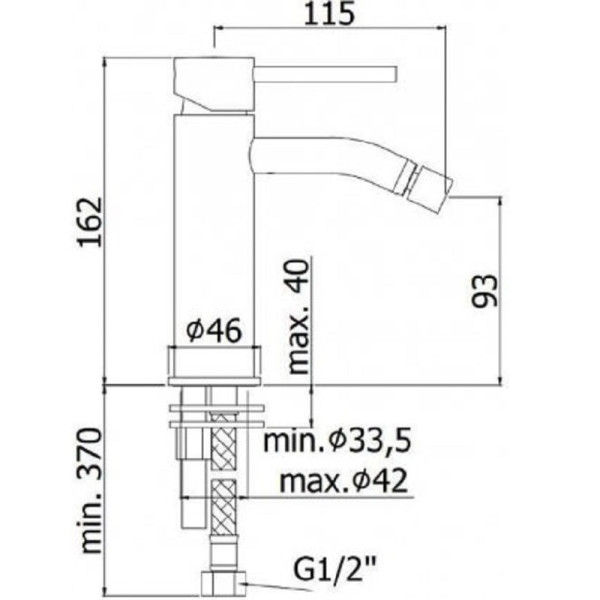 Смеситель для биде Paffoni Light хром (LIG131ST)