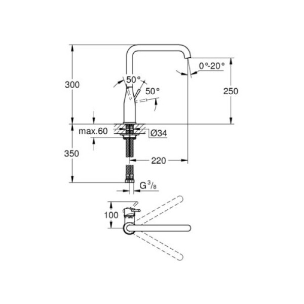 Смеситель для кухни Grohe Essence New (30269DC0)