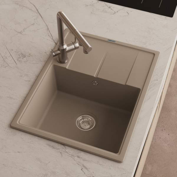 Мойка для кухни Abber Quarz 51x65x21,7 песочная (AQ2903S) Мойка для кухни Abber Quarz 51x65x21,7 песочная (AQ2903S)