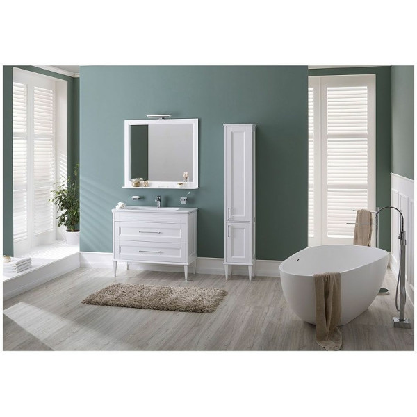 Зеркало Aquanet Бостон 100x89,5 белый (00209674) Зеркало Aquanet Бостон 100x89,5 белый (00209674)