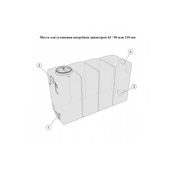 Емкость ЭкоПром KR 4000 л. белая в обрешетке (175.4000.001.000) Емкость ЭкоПром KR 4000 л. белая в обрешетке (175.4000.001.000)