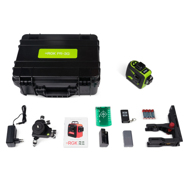 Уровень лазерный RGK PR-3G (4610011874796) Уровень лазерный RGK PR-3G (4610011874796)