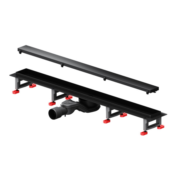 Душевой лоток AM.PM MasterFlow линейный универс затвор Tile 80 см черн мат (W01SC-U11-080-04BM)