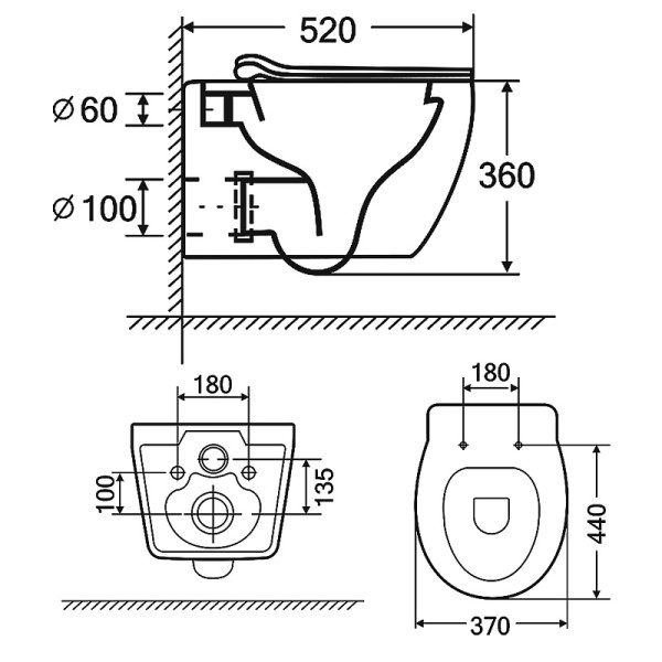 Унитаз подвесной Keras безободковый с сиденьем микролифт 520x370x360 (AZ-99046W) Унитаз подвесной Keras безободковый с сиденьем микролифт 520x370x360 (AZ-99046W)
