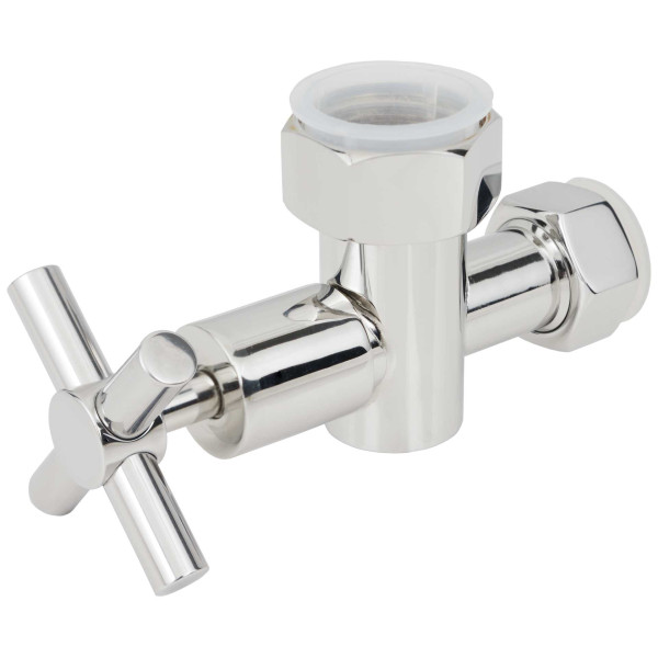 Вентиль Сунержа стилье запорный крестовой с клапаном 1"x3/4" с накидной гайкой (01102-1034)