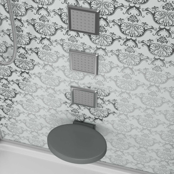 Душевая кабина Niagara с гидромассажем Luxe 1000*900*2200 стекло прозрачное, профиль хром (NGL-7714W)