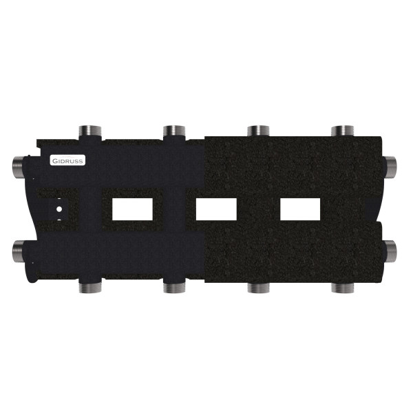 Коллектор модульный Gidruss MK-60-5DU.EPP (до 60 кВт, магистраль G 1", 2+2+1 контура G 1", EPP-термоизоляция, 4D-кронштейны K.UMS, ст. 09Г2С) Коллектор модульный Gidruss MK-60-5DU.EPP (до 60 кВт, магистраль G 1", 2+2+1 контура G 1", EPP-термоизоляция, 4D-кронштейны K.UMS, ст. 09Г2С)