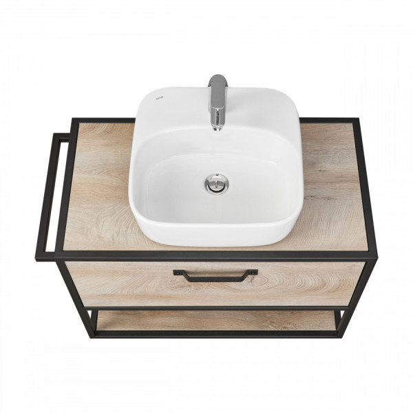 Тумба подвесная Aquaton Лофт Фабрик 792x440x540 дуб эндгрейн (1.A242.4.01L.TDU.0)