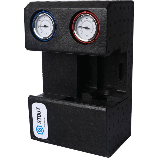 Насосная группа Stout 3/4" (с прямым контуром, без насоса в теплоизоляции) (SDG-0001-002001)