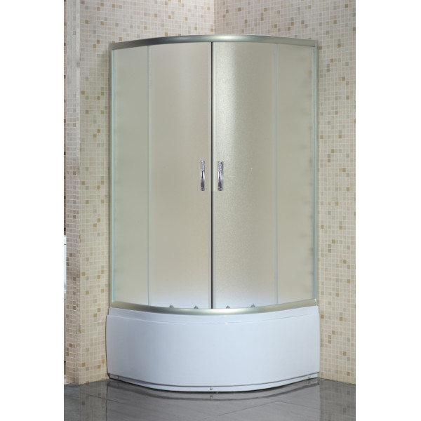 Душевой уголок Loranto 90x90x195 стекло матовое, профиль сатин (CS-8020S 90*90*195)