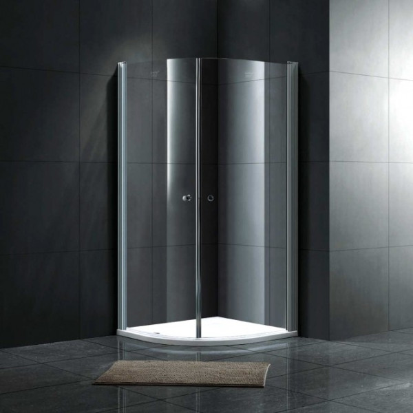 Душевой уголок Gemy New Rockcoco S03082B 100x100 стекло прозрачное