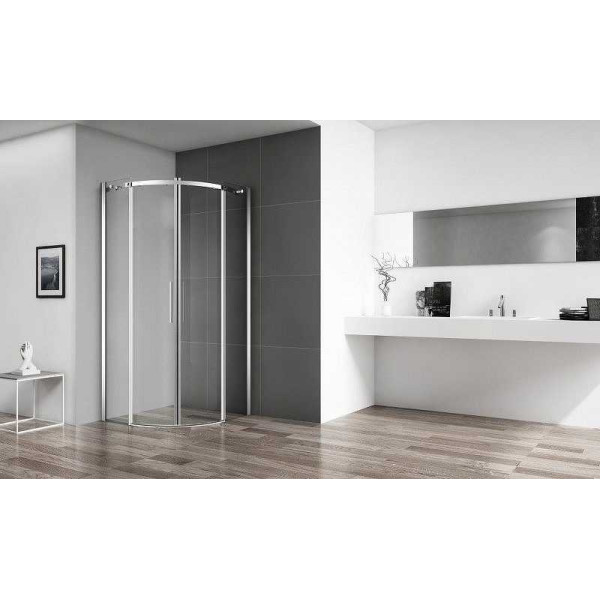 Душевой уголок BelBagno Acqua 100x100 стекло прозрачное, профиль хром (ACQUA-R-2-100-C-Cr)