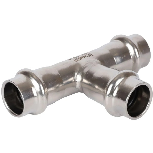 Тройник 15 Rommer из нержавеющей стали (пресс) (RSS-0013-000015) Тройник 15 Rommer из нержавеющей стали (пресс) (RSS-0013-000015)