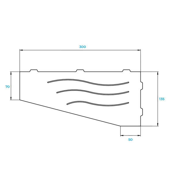 Полка в ванную комнату RGW MT-01B черная (49279901-04)