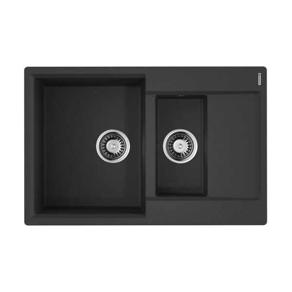 Мойка для кухни врезная Omoikiri Daisen 78-2T-BL Tetogranit/черный (4993535) Мойка для кухни врезная Omoikiri Daisen 78-2T-BL Tetogranit/черный (4993535)
