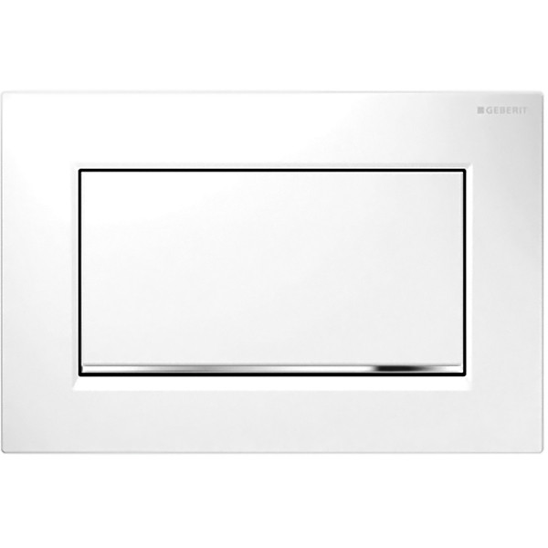 Клавиша смывная Geberit Sigma 30 бел/бел/хр. гл (115.893.KJ.1) Клавиша смывная Geberit Sigma 30 бел/бел/хр. гл (115.893.KJ.1)