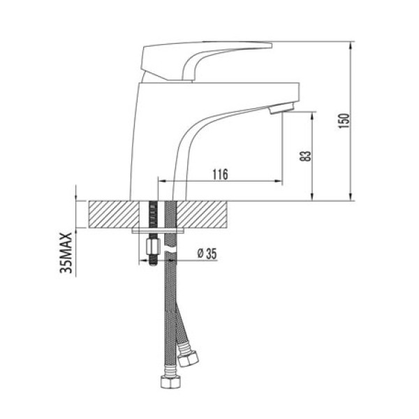 Смеситель для раковины Lemark Shift (LM4306C)