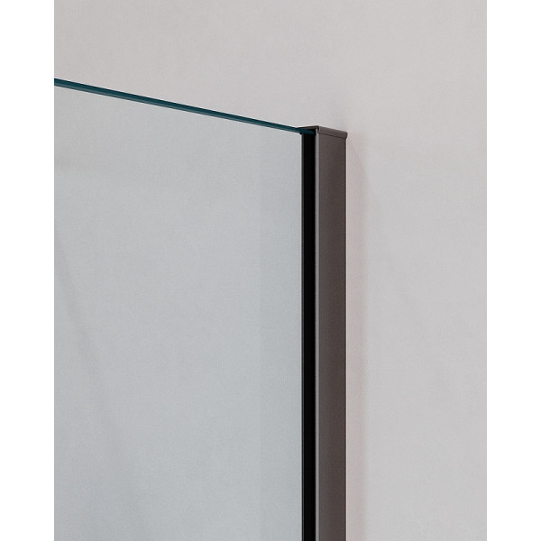 Душевой уголок Cezares Slider 90x90x195 стекло прозрачное, профиль оружейная сталь (SLIDER-A-2-90/100-C-GM)