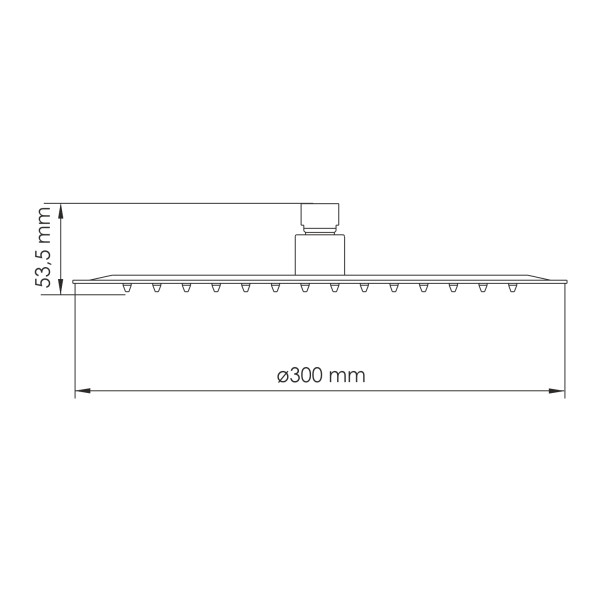 Душ верхний WasserKRAFT 30х5,4х30 розовое золото (A332)