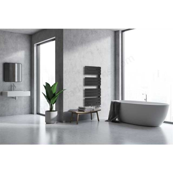 Полотенцесушитель водяной Lazzarini Pieve 10800x5500 антрацит, изогнутый (386300)