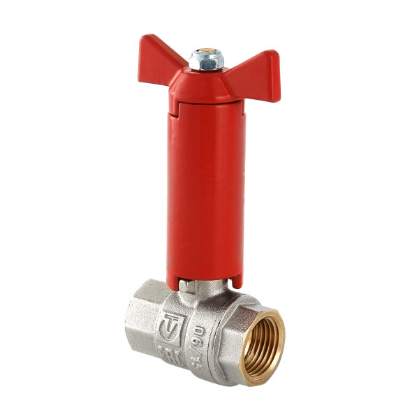 Кран 1/2" ВВ шаровый с удлиненным штоком Valtec (красная бабочка) VT.250.N.04 Кран 1/2" ВВ шаровый с удлиненным штоком Valtec (красная бабочка) VT.250.N.04