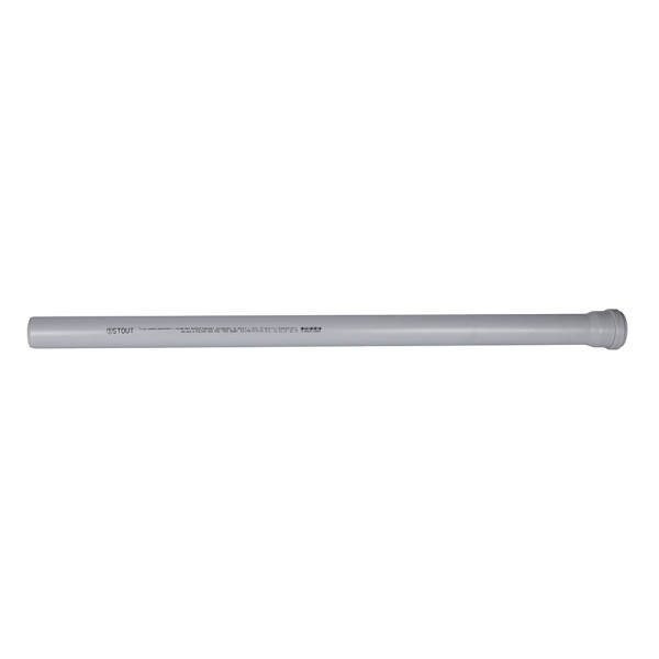 Труба 58x1000 Stout (PP, серый) (SKB-0001-058100)