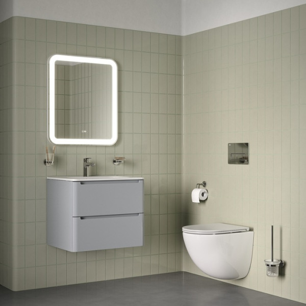 Унитаз подвесной Iddis Axes безободковый с сиденьем soft-close белый (AXERDSEi25)