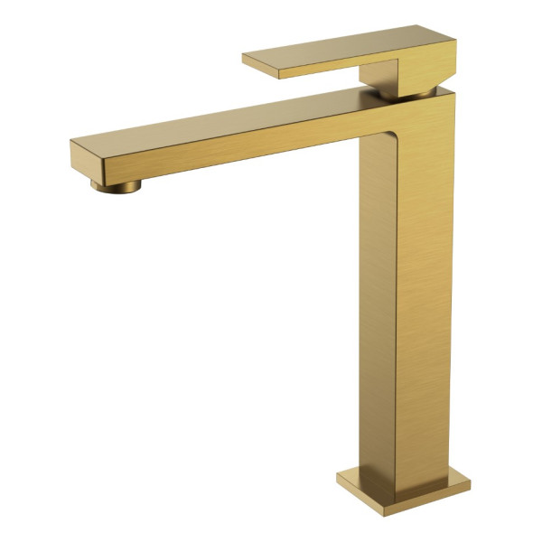 Смеситель для раковины Boheme Qubic бронзовый (472-BR)