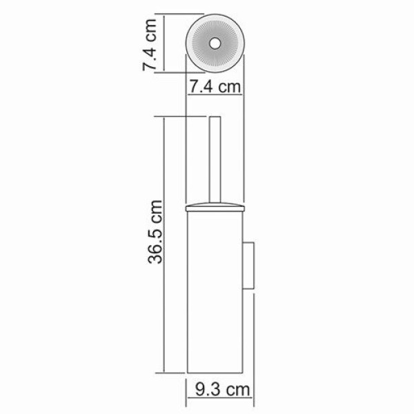 Ёршик для унитаза WasserKraft подвесной хром (K-1057)