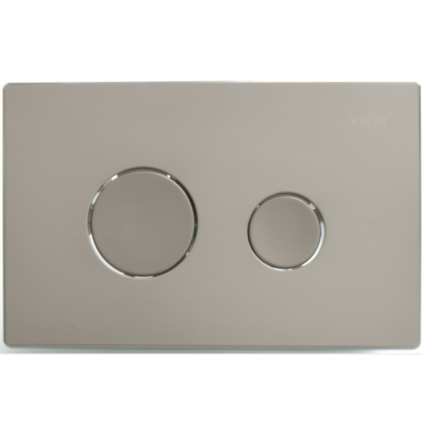 Клавиша смывная Vieir двойной смыв, сатин, пластик (VRQ61B-G)