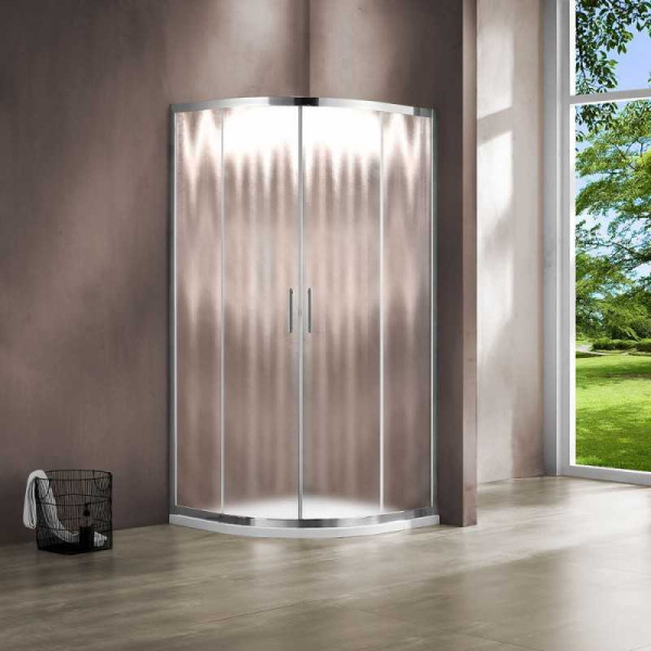 Душевой уголок Vincea Garda VSQ-1G 800х800х1900 стекло шиншилла, профиль хром (VSQ-1G800CH)