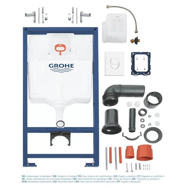 Инсталляция для подвесного унитаза Grohe Rapid SL с клавишей Skate Air альпин-белый (38722001) Инсталляция для подвесного унитаза Grohe Rapid SL с клавишей Skate Air альпин-белый (38722001)