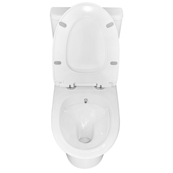 Унитаз напольный Sente безободковый моноблок с сиденьем микролифт с функцией биде 650x380x770 (AZ-8614B)