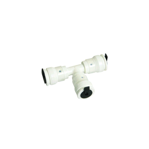 Тройник 26х26х26 Henco Vision PVDF (Push Fit, белый) (9SK-262626)
