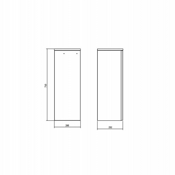 Тумба подвесная BandHours Flores 260х252х710 R (Flr260.96 01/02 R) Тумба подвесная BandHours Flores 260х252х710 R (Flr260.96 01/02 R)