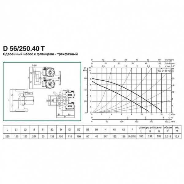 Насос циркуляционный DAB DAB D 56/250.40 T (505824671)