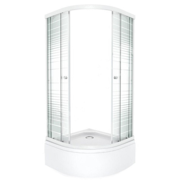 Душевой уголок Triton Стандарт В 90х90 стекло полосы Душевой уголок Triton Стандарт В 90х90 стекло полосы