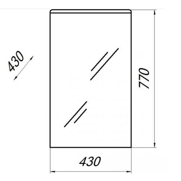 Шкаф зеркальный Melodia Гладиолус 45С белый (MFR79562WT) Шкаф зеркальный Melodia Гладиолус 45С белый (MFR79562WT)