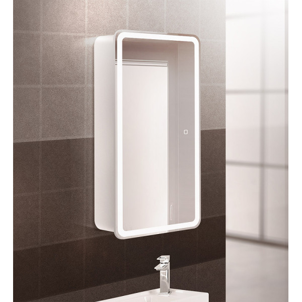 Шкаф зеркальный BelBagno Marino 40x80 (SPC-MAR-40/80-1A-LED-TCH)