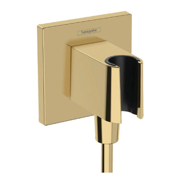 Шланговое подсоединение Hansgrohe Fixfit E полированное золото (26889990) Шланговое подсоединение Hansgrohe Fixfit E полированное золото (26889990)