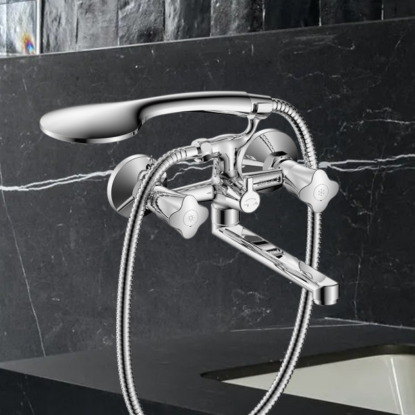 Смеситель для ванны и душа Wesnaart Kamila хром (KAM16-323-23251)