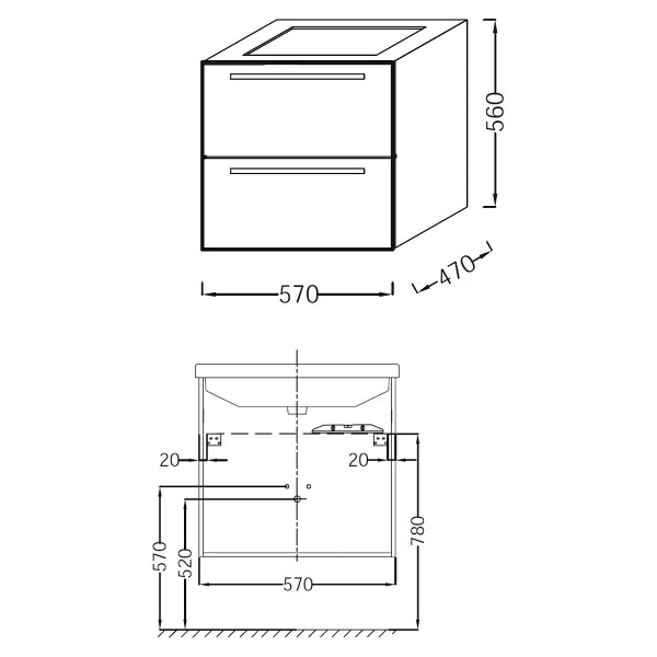 Тумба подвесная Jacob Delafon Struktura 57 белый глянец (EB1276-N18) Тумба подвесная Jacob Delafon Struktura 57 белый глянец (EB1276-N18)