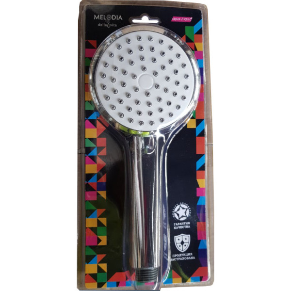 Душевая лейка Melodia Luxe 1 функция d110 хром (MKP26106BL) Душевая лейка Melodia Luxe 1 функция d110 хром (MKP26106BL)